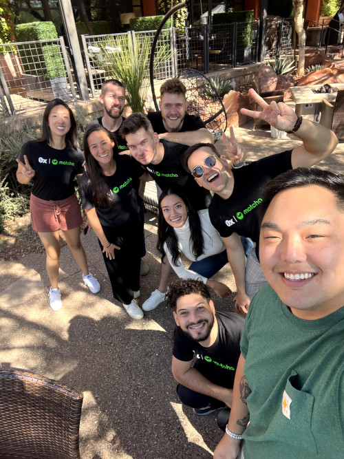 A photograph of the 0x team