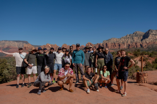 A photograph of the 0x team